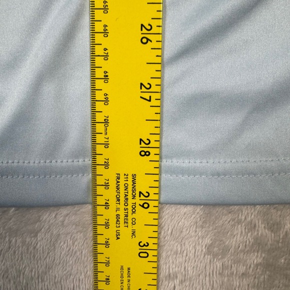 NWOT Collars & Co Dress Collar Polo Light Blue Short Sleeve‎ Mens Medium Golf - Picture 8 of 8